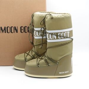 NEW Men's Moon Boot Icon Low Nylon Winter Snow Boots Khaki/Green